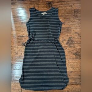 MEC Mandoline Striped Dress Organic Cotton Blend Size Small